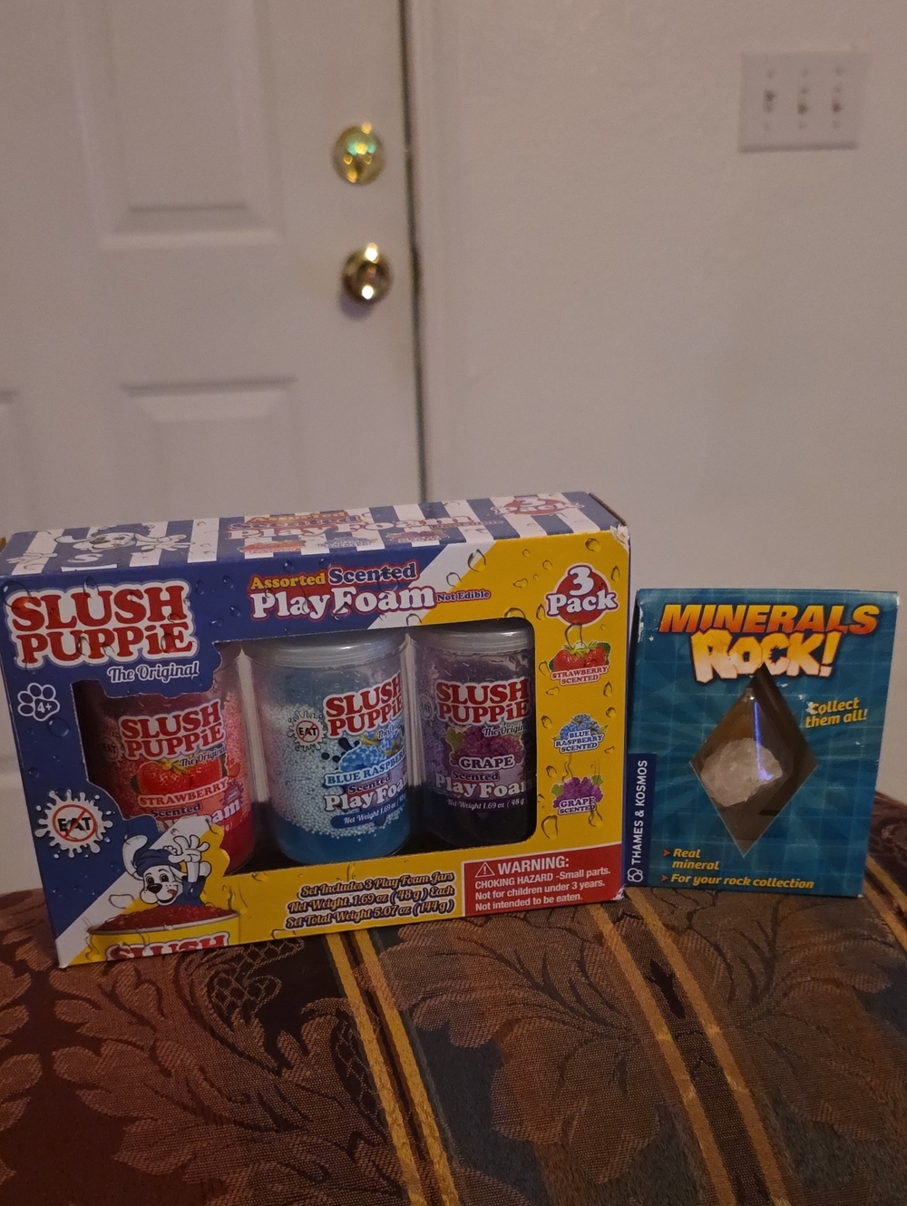 Assorted Scented Play Foam 3-Pack - Red, Blue, Purple And Mineral Rock